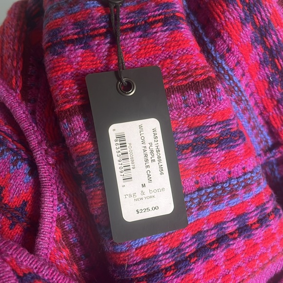 rag & bone Women’s Fairisle Sweater Cami - Picture 4 of 4